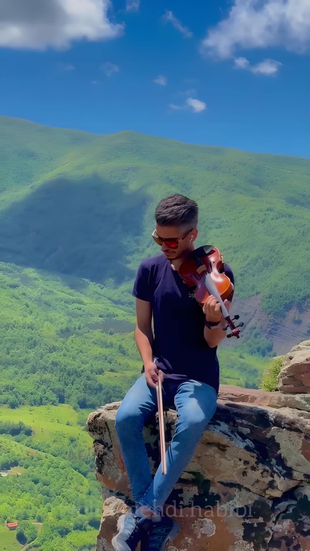 sanama with violin mehdi habibi