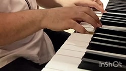playing piano - dariush song - milad jafarnezhad