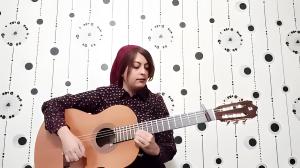 guitar playing with fatemeh haghparast