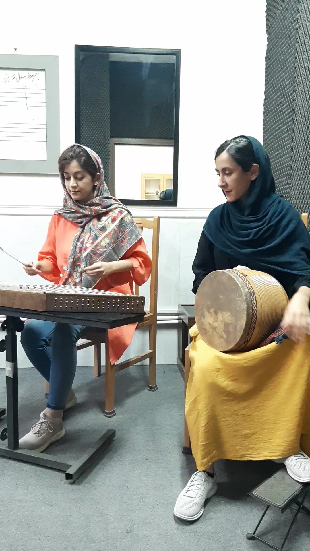 Santour playing with marziye shirazi