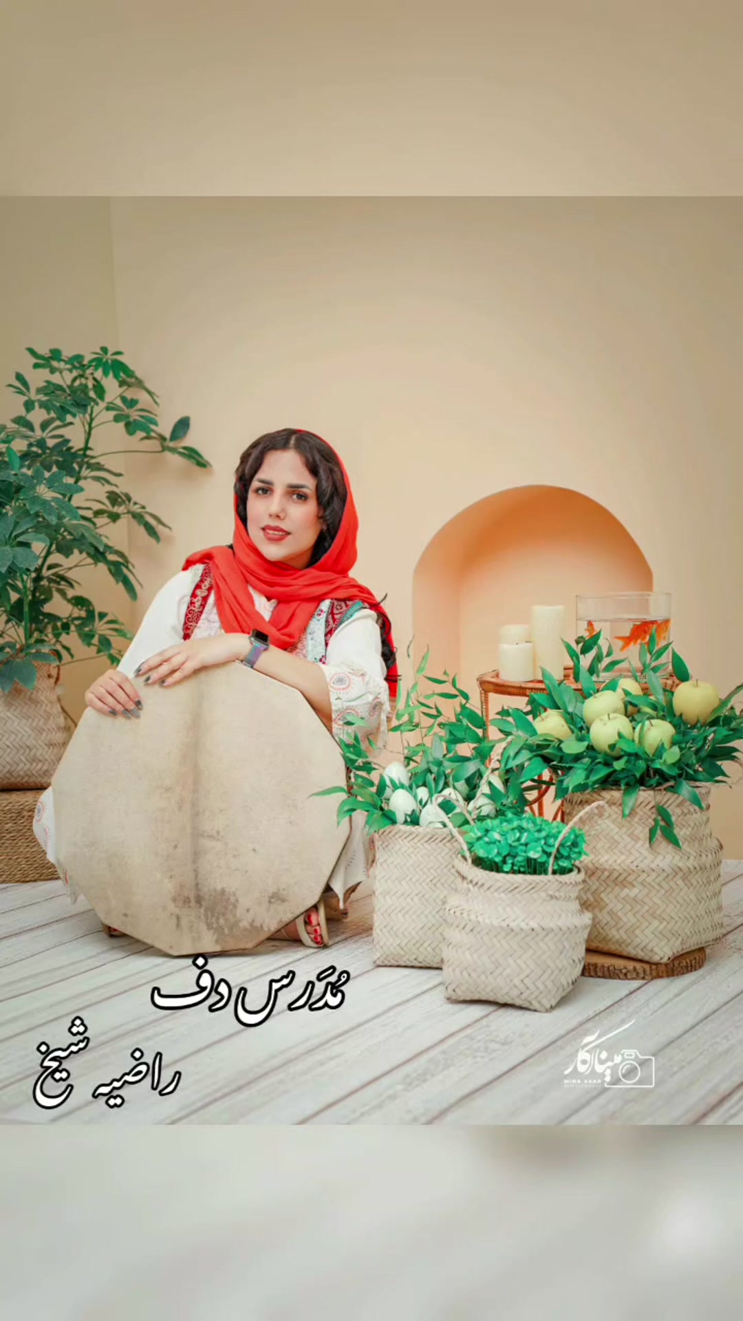 یه کار زیبا و دلنشین از استاد دف سرکار خانم راضیه شیخ